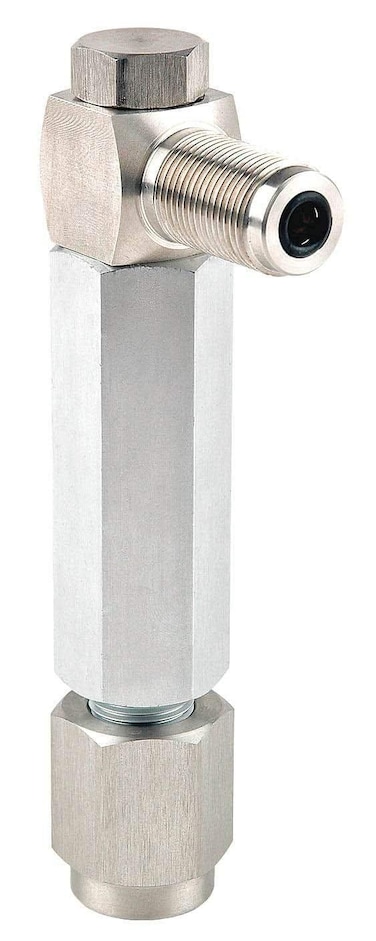 Fluke Calibration P5543 Stainless Steel Angle Adapter, Compatible with All Pressurements Mainframes Except P38XX