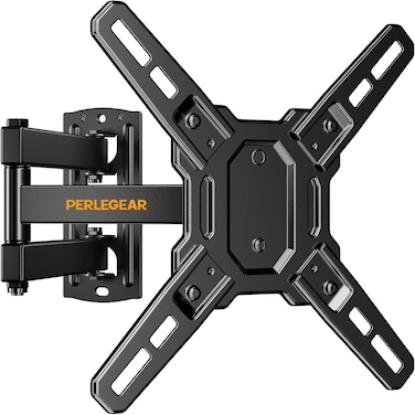 Perlegear Full Motion TV Wall Mount Bracket for Most 13-42 Inch LED LCD Flat Curved Screen TVs &amp; Monitors, Swivel Tilt Extension with Articulating Arms, Max VESA 200x200mm up to 44lbs