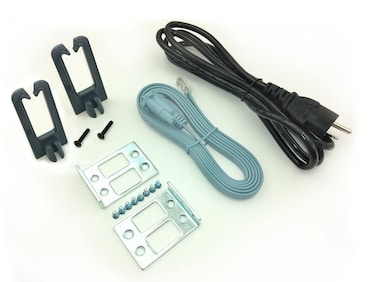 1RU Accessory Kit Compatible with Cisco 2801 Series Routers (RCKMNT-2801 Kit, Console &amp; AC Cord)