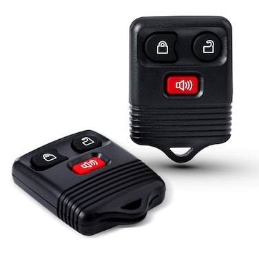 Big-Autoparts 2 Replacement Keyless Entry Remote Key Fob Clicker Transmitter Compatible with Ford 1998-2016 F-150 F-250 F-350, Mazda, Mercury, Lincoln - 3 Button