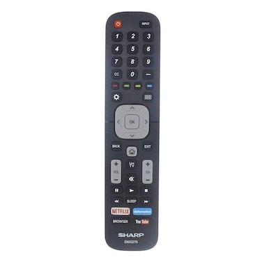 Original Sharp EN2G27S TV Remote Control with Netflix, YouTub Dailymotion and Browser Buttons for Sharp and Hisense LED TVs