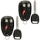 Key Fob Keyless Entry Remote with Ignition Key fits 2003-2006 Chevy Avalanche Equinox Silverado SSR Suburban Tahoe / GMC Sierra Yukon / Hummer H2 / Pontiac Torrent / Saturn Vue (LHJ011), Set of 2