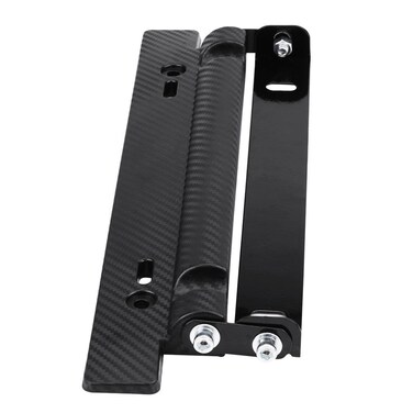 Car License Plate Mount Bracket,Universal Adjustable Carbon Fiber Holder Frame
