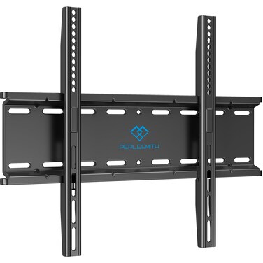 PERLESMITH Fixed TV Wall Mount Bracket, Low Profile Design for Most 26-60 inch LED LCD OLED-4K Flat Screen TVs up to 115lb, Ultra Slim Fixed TV Mount with Max VESA 400x400mm Fits 16 inch Wood Stud