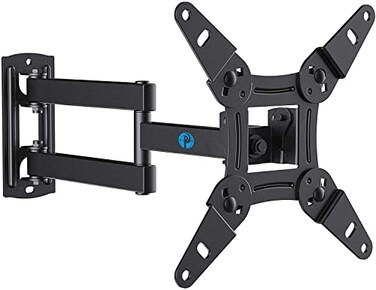 Pipishell Full Motion TV Monitor Wall Mount Bracket Swivel Tilt Extension Rotation for Echo Show 21/15 and Most 13-42 Inch LED LCD Flat Curved Screen TVs &amp; Monitors, Max VESA 200x200mm up to 44lbs