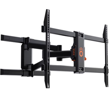 ECHOGEAR Full Motion Articulating TV Wall Mount Bracket for TVs Up to 82" - Smooth Extension, Swivel, &amp; Tilt - Wall Template for Easy Install - Centers &amp; Levels After Mounting Plus Hides Your Cables