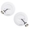 ECHOGEAR TV Cord Hider for Wall Mounted TV - Cable Management Kit Hides TV Wires - Includes 2 Pass Throughs, Locking Brackets, and Hole Saw Drill Attachment (White)