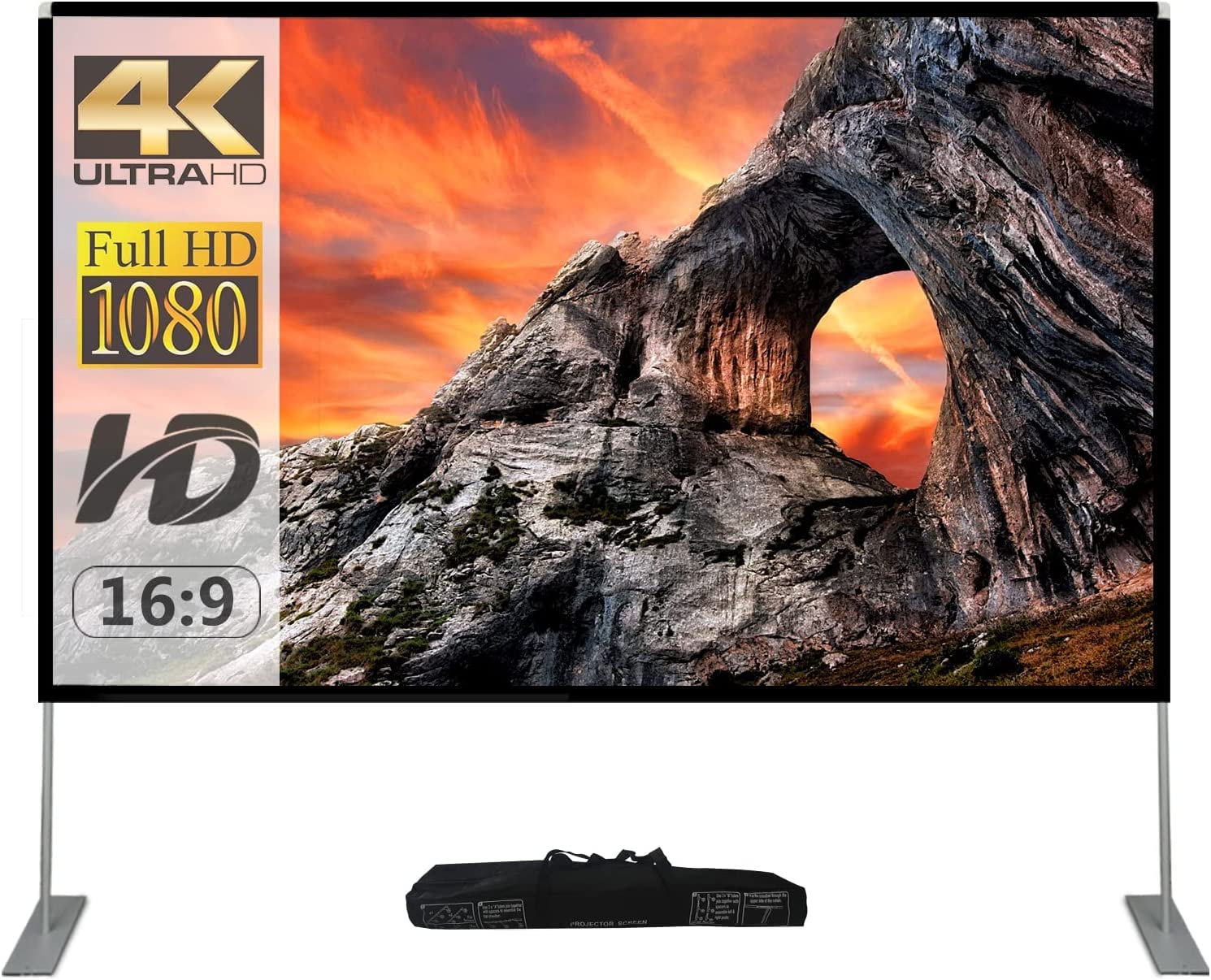 سكيريل Skerell Outdoor Projector Screen With Stand 100 inch