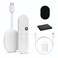 Google Chromecast - Streaming Device with HDMI Cable and Voice Search Remote - Stream Shows, Music, Photos, Sports from Phone to TV - Includes Cleaning Cloth and Silicone Pouch - HD Version - Snow