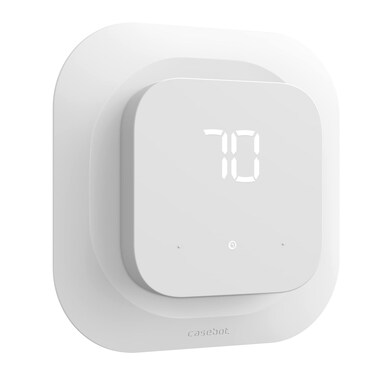 CaseBot Wall Plate Cover Compatible with Amazon Smart Thermostat 2021, Practical and Stylish Decoration Bracket Mount, White