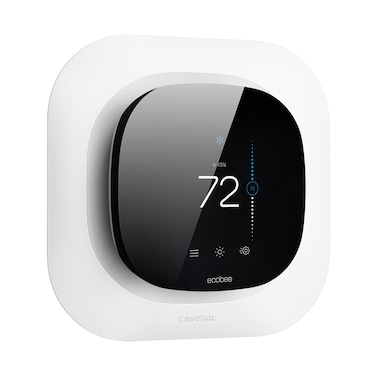 CaseBot Wall Plate for New 2022 Ecobee Smart Thermostat Premium &amp; 2022 Ecobee Smart Thermostat Enhanced, Practical and Stylish Trim Kit Bracket Mount Cover, Easy Installation, White