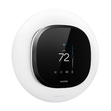 CaseBot Wall Plate for Ecobee 4 Smart Thermostat &amp; Ecobee SmartThermostat, Practical and Stylish Bracket Cover Mount Holder (White)