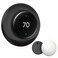 CaseBot Wall Plate Cover Compatible with Google Nest Learning Thermostat (4th Gen), Practical Nest Thermostat Trim Kit, with Temperature Sensor Holder, Easy Installation, Matte Black