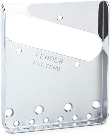 Fender American Vintage 3-Saddle Telecaster Bridge Plate, Chrome