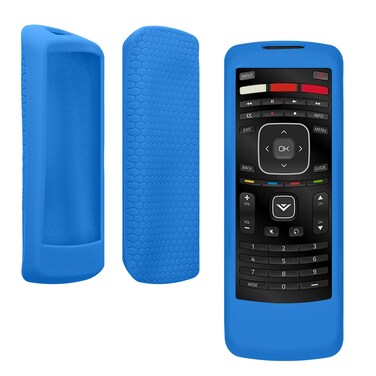 kwmobile Case Compatible with VIZIO XRT112 Remote Case - Soft Silicone Cover for Remote Control - Dark Blue