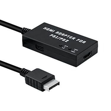 Mcbazel HDMI Adapter for PS2/PS1, for PS1/PS2 to HDMI Adapter Converter Support 4:3/16:9 Screen Aspect Rtio Switch and Switching 480p/720p Resolution