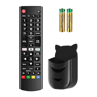 Rimous Remote Compatible with LG TV Remote Control (All Models) for All LG Smart TV LCD LED 3D AKB75375604 AKB75095307 AKB75675304, Remote Control for LG TV Remote Wr Holder &amp; Battery