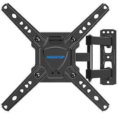 MOUNTUP Full Motion TV Wall Mount for Most 26-50 Inch TVs, Max VESA 300x300mm Wall Mount TV Bracket with Swivel Tilting Extension Level Adjustment for LED LCD Flat Curved TVs Up to 53 LBS, MU0018