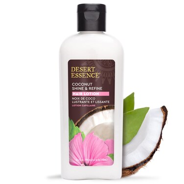 Desert Essence Coconut Shine &amp; Refine Hair Lotion - 6.4 fl oz