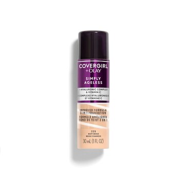 COVERGIRL &amp; Olay Simply Ageless 3-in-1 Liquid Foundation, Buff Beige, 1 Fl Oz (Pack of 1)