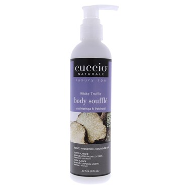 Cuccio Naturale White Truffle Body Souffl&eacute; - Smoothing, Nourishing Body Treatment For Long Lasting Hydration and Dry Skin Relief - Lightweight, Non-Greasy Formula - Natural and Cruelty Free - 8 oz