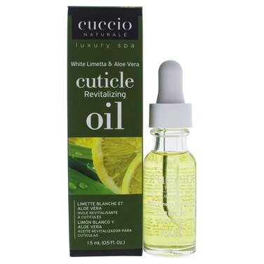 Cuccio Naturale Revitalizing Cuticle Oil - Hydrating Oil For Overnight Cuticle Repair - Remedy Damaged Skin And Thin Nails - Paraben And Cruelty-Free Formula - White Limetta And Aloe Vera - 0.5 Oz