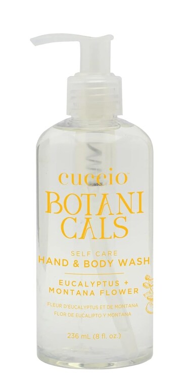 Cuccio Botanicals Hydrating Hand &amp; Body Wash, Eucalyptus &amp; Montana Flower, 8 oz &ndash; Soothing and Nourishing Cleanser for Soft, Refreshed Skin