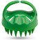 Scalp Massager Exfoliator &amp; Shampoo Brush &amp; Scrubber with Soft Silicone Bristles for Dandruff Removal &amp; Hair Growth. Advanced Durable Design for Wet or Dry Hair. (Green)