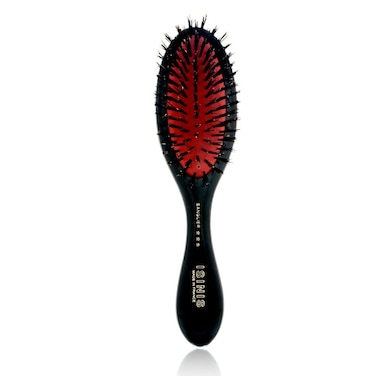 Hair Brush, Pneumatic Style, 7 Rows, 7.1 Inches, Root Boar Bristles, Injected Black Handle, Window Packaging Model 33 57 30 83