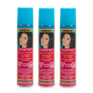 Jerome Russell Temp'ry Spray-on Brown Hair Color, 2.2oz x 3 pack