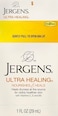 Jergens Ultra Healing Dry Skin Moisturizer, Travel Size Body and Hand Lotion, for Extra Dry Skin, Use After Washing Hands, HYDRALUCENCE blend, Vitamins C, E, B5, 1 Fl Oz (Pack of 2)