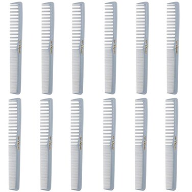 Krest Combs Cleopatra 7 inch All Purpose Professional Styler Combs 12-ct. No. 400 (Grey)