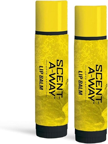 Hunters Specialties Scent-A-Way MAX Odorless Lip Balm, 2 Pack - SPF 30 Sunscreen Protection Long-Lasting Moisturizer for Dry Chapped Lips for Hunters, Trappers, Anglers, and Campers