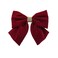 Large Hair Bows for Women Black Hair Bow Big Bow Hair Clip Girl French Barrette with with Velvet Hair Bows Solid Color Ponytail Hair Accessories (Black &amp; Burgundy) (Burgundy)