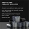 ProVolume 2.5" Self-Grip Ceramic Ionic Thermal Hair Rollers, 2 Count Large Salon Quality Hair Curlers for Medium and Long Hair, Blowouts, Curtain Bangs