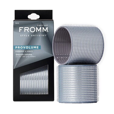 ProVolume 2.5" Self-Grip Ceramic Ionic Thermal Hair Rollers, 2 Count Large Salon Quality Hair Curlers for Medium and Long Hair, Blowouts, Curtain Bangs