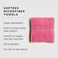 Softees Microfiber Towels for Hair Salon, Barber, Spa, Gym, Hair Wrap for Drying Curly, Long, Wavy Hair, Pink/Orange, 16 x 29 Inches, 10 Pack