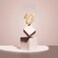 The Hair Edit Ellipse Clip - Oval Shaped Claw Clip in Caramel Striated Marble