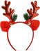 Christmas Headbands, Christmas Glitter Elk Antlers Headbands, Cute Xmas Hair Bands Holiday Party Gift for Girls Women