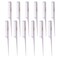 Krest Cleopatra 8-1/2 inch Rattail Combs Extra Fine Tooth. Rat Tail Comb Model #441. Color White. 1 Dozen.