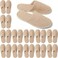 SPA Slippers, 6/12 Pairs Disposable Slippers for Guests, Soft Hotel Slippers Polar Fleece, Washable Reusable House Slippers Unisex, Bride Slippers for Wedding Party Bedroom Travel