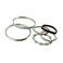 Goody Boutique Hair Tie Bracelets, Skinny/Silver