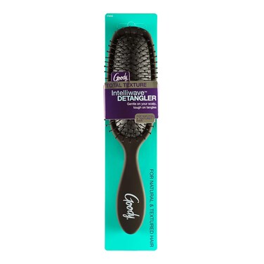 Goody Total Texture Intelliwave Detangler Brush - Style or Remove Tangles for Wet or Dry Hair - Prevent Breakage of Coarse, Textured Hair with Heat-Resistant Bristles and Ergonomic Handle