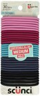 Scunci by Conair Effortless Beauty Large No-damage Pastel Elastics, Hair Ties for Women and Men, Elastic Hair Ties with Medium Hold, Colors May Vary, 30 Pack