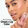 Physicians Formula Mineral Wear&reg;Diamond Filler Cheek &amp; Lip Color, Serum-to-Cream Multi-Use Liquid Blush Formula, Plumps &amp; Smooths for Fuller Looking Cheeks &amp; Lips, Monochromatic Look - Brilliant Peach