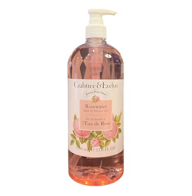 Crabtree &amp; Evelyn Rosewater Bath and Shower Gel Jumbo Size 33.8 Fl Oz