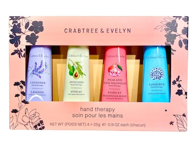 Crabtree &amp; Evelyn Hand Therapy 4-Pack (0.9 oz Each) (La Source, Avocado, Pear/Pink, Lavender)