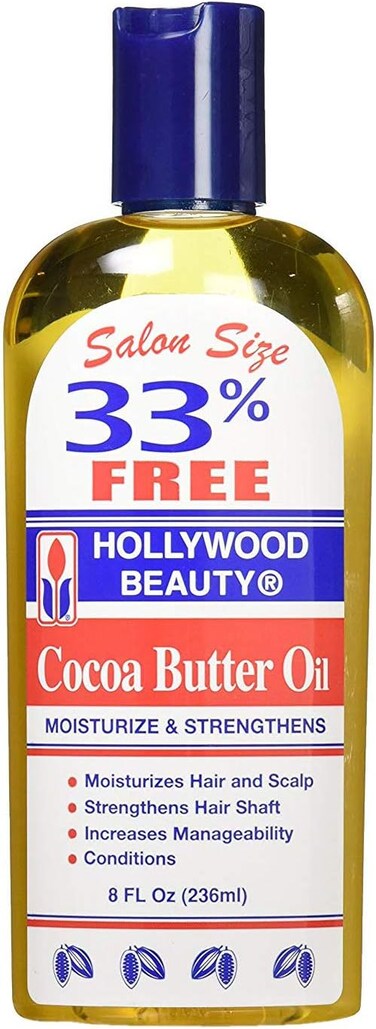 Hollywood Beauty Cocoa Butter Body Oil, 8 Fl Oz