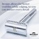 King C. Gillette Double-Edge Safety Razor blades for better control, 100 count, with anti-friction coating