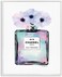 Stupell Industries Purple Flower Perfume Glam Fashion, Design by Amanda Greenwood White Framed Wall Art, 24 x 30, Blue, (aa-536_wfr_24x30)